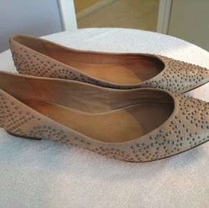 Coach Stud Embellished Flats